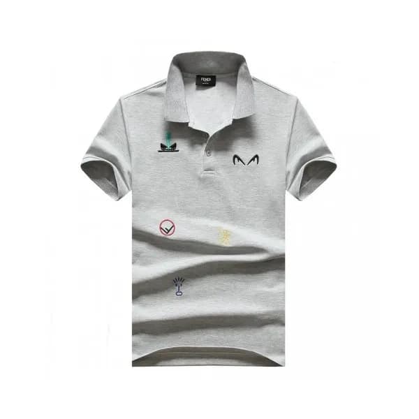 [펜디]Fendi 2020 Mens Logo Casual Cotton Polo Short … - 1