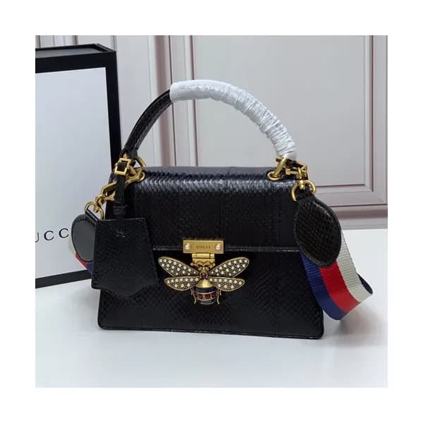 Gucci 2020 GG Queen Margaret Leather Tote Shoulder… - 1