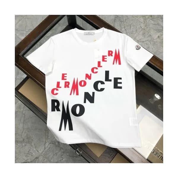 [매장판]Moncler 2020 Mens Logo Silket Crew-neck Short… - 1