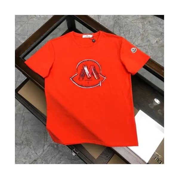 [매장판]Moncler 2020 Mens Logo Silket Crew-neck Short… - 1
