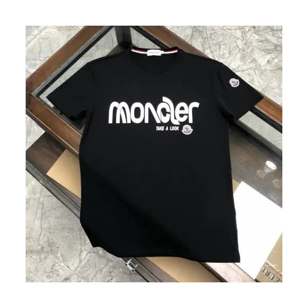 [매장판]Moncler 2020 Mens Logo Silket Crew-neck Short… - 1