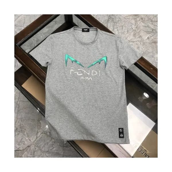 [펜디]Fendi 2020 Mens Logo Casual Silket Short Sleev… - 1