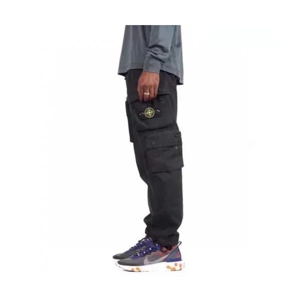 Stone Island 2020 Mens Logo Casual Cotton Pants - … - 1