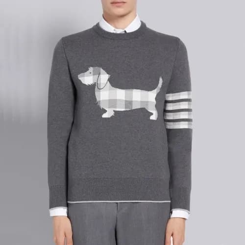 [톰브라운]Thom Browne 2020 Mens Strap Crew-neck Wool S… - 1