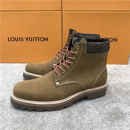 Louis Vuitton 2020 Men's Leather Ankle Boots -… - 1