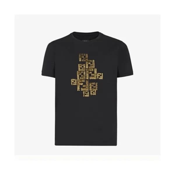 [펜디]Fendi 2021 Mens Logo Casual Short Sleeved Tshi… - 1