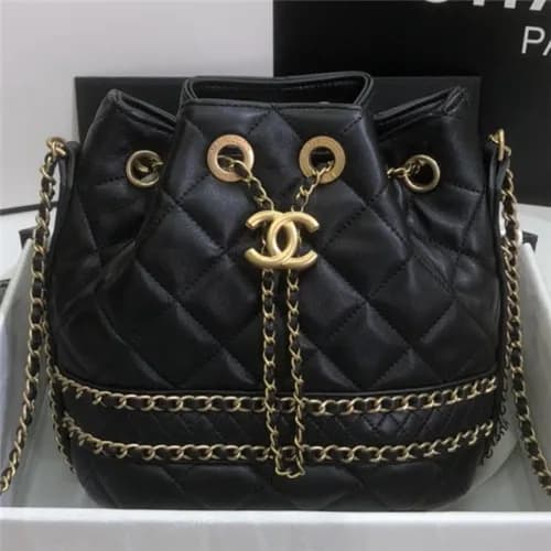 [샤넬]Chanel 2021 Women's Leather Bucket Shoulde… - 1