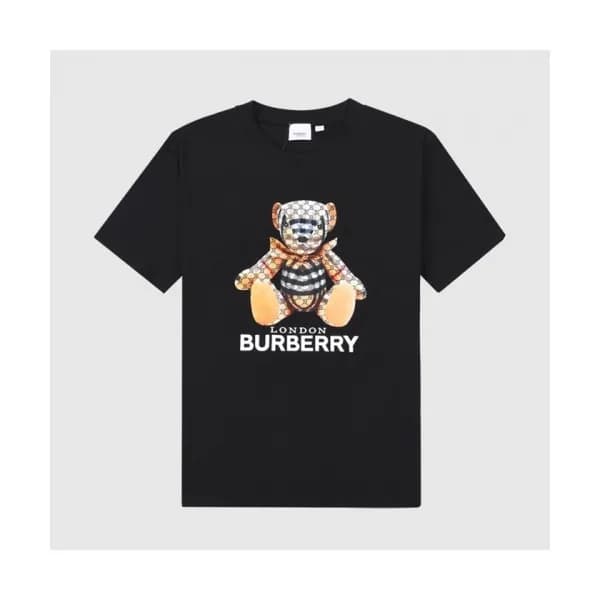 Burberry Mm/Wm Logo Cotton Short Sleeved Tshirts … - 1