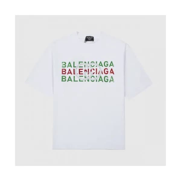 [매장판]Balenciaga Mm/Wm Logo Cotton Short Sleeved T… - 1
