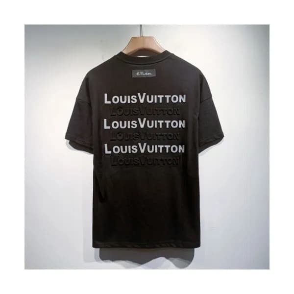 Louis vuitton Mm/Wm Logo Short Sleeved Tshirts Bl… - 1