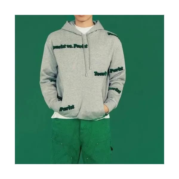 Louis vuitton Mens Casual Cotton Hoodie Gray - 루이… - 1