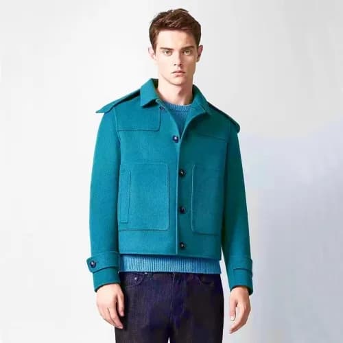 Hermes Mens Casual Jacket Blue - 에르메스 2021 남성 로고 캐… - 1