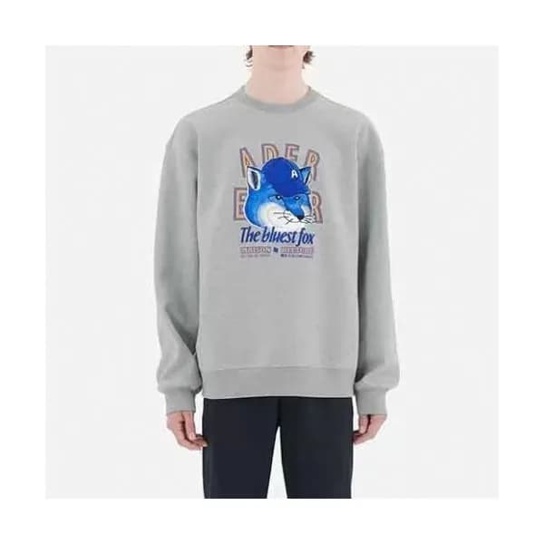 ADER Unisex Minimal Cotton Tshirts Gray - ADER 남… - 1
