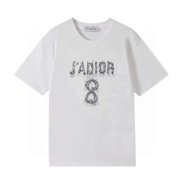 디올 남성 크루넥 화이트 반팔티 - Mens White Tshirts - dio01695x - 1