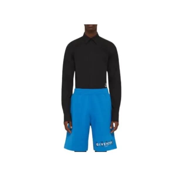 지방시 남성 캐쥬얼 블루 반바지 - Mens Blue Half-pants - giv0659… - 1