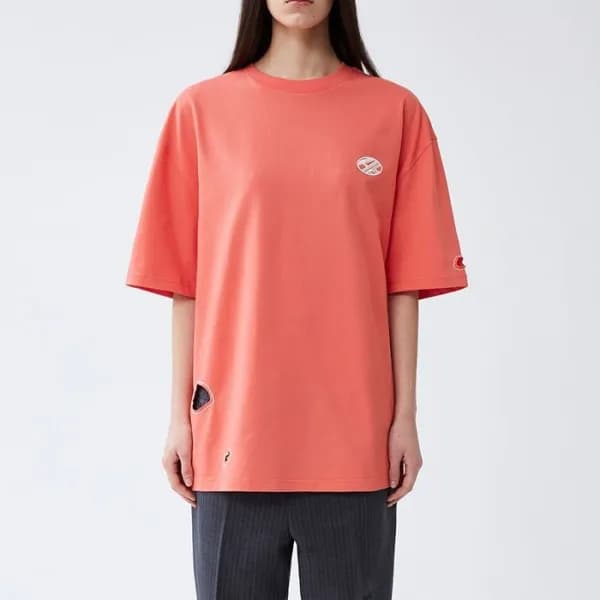 ADER 남/녀 모던 오렌지 반팔티 - Unisex Orange Tshirts - ade0… - 1