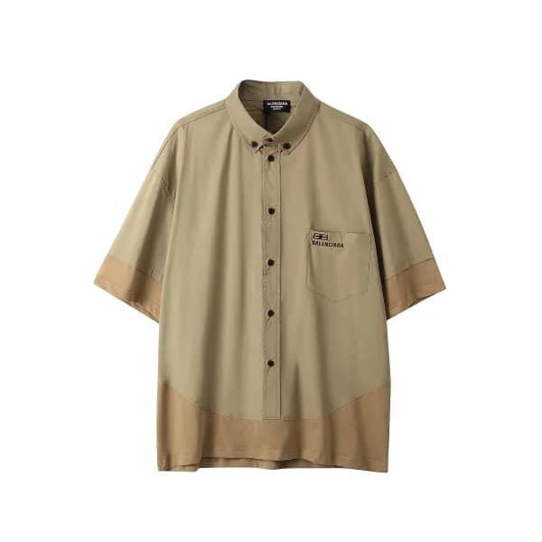 발렌시아가 남성 카멜 폴로 반팔티 - Mens Camel Tshirts - bal01414… - 1
