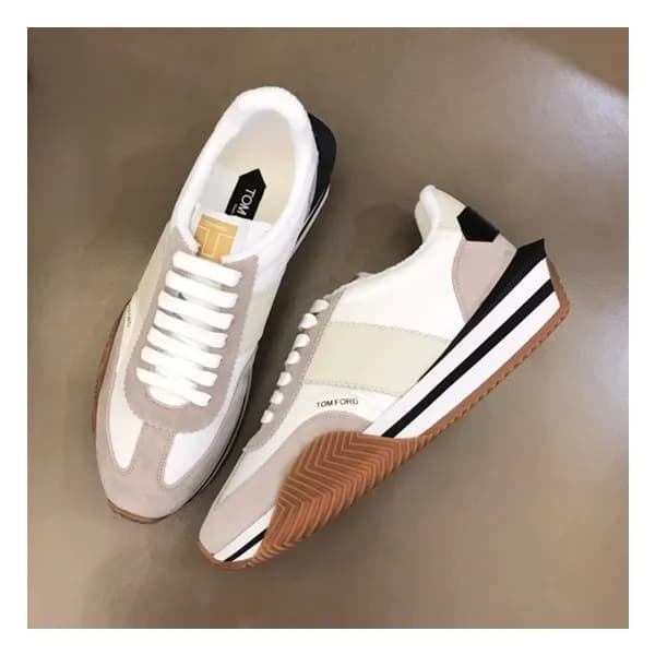 톰포드 남성 캐쥬얼 그레이 스니커즈 - Mens Gray Sneakers - tof002x - 1