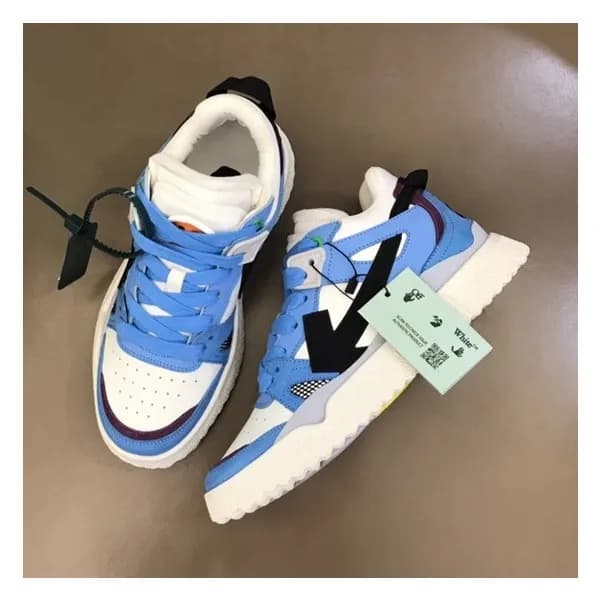 오프화이트 남성 시그니처 블루 스니커즈 - Mens Blue Sneakers - off08… - 1