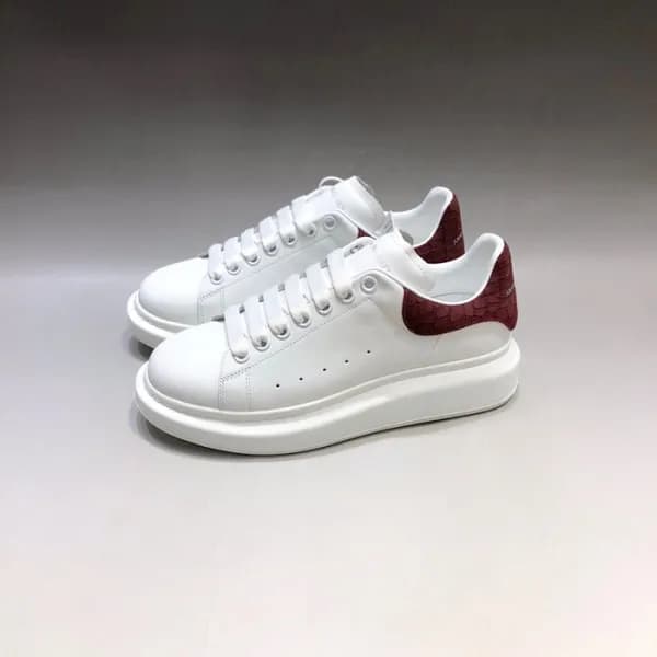 알렉산더맥퀸 남/녀 버건디탭 스니커즈 - Unisex Burgundy Sneakers -… - 1