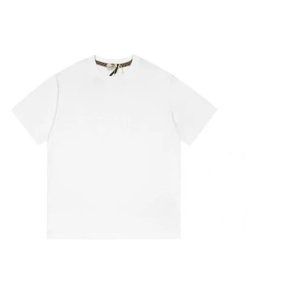 펜디 남성 화이트 크루넥 반팔티 - Mens White Tshirts - fen01261x - 1