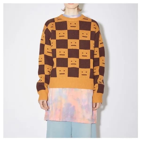아크네 여성 크루넥 옐로우 니트 - Acne Womens Yellow Knit - acn… - 1