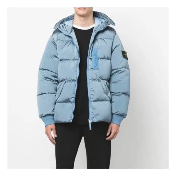 스톤아일랜드 남성 블루 구스다운 패딩 - Stone Island Mens Blue Padd… - 1