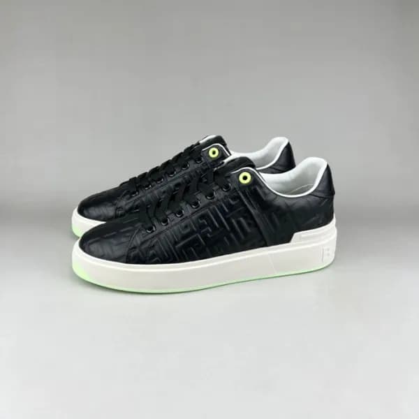 발망 남성 트렌디 블랙 스니커즈 - Balmain Mens Black Sneakers - … - 1