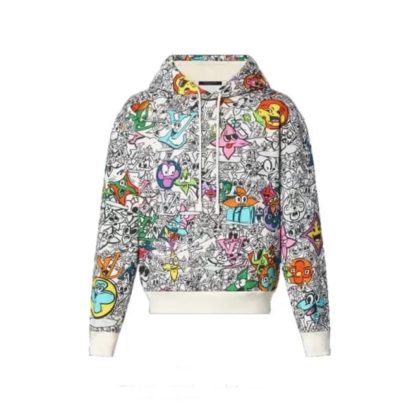 루이비통 남자 블루 후드티 - Louis vuitton Mens Blue Hoodie - … - 1