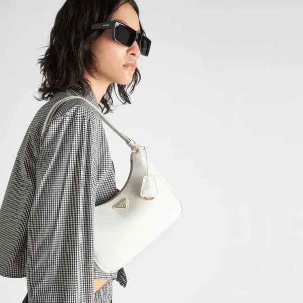 프라다 여성 화이트 숄더백 - Prada Womens White Shoulder Bag -… - 1