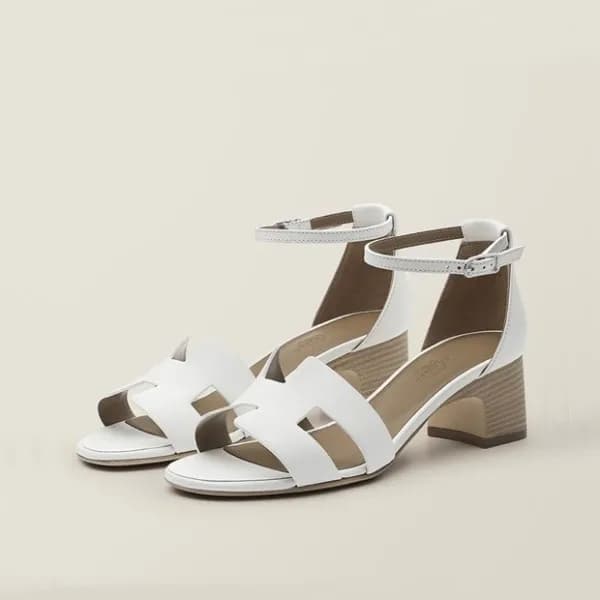 에르메스 여성 화이트 산토리니 - Hermes Womens White Sandal - he… - 1