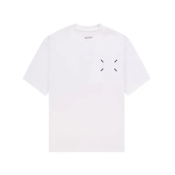 메종마르지엘라 남/녀 크루넥 화이트 반팔티 - Maison Margiela Unisex W… - 1