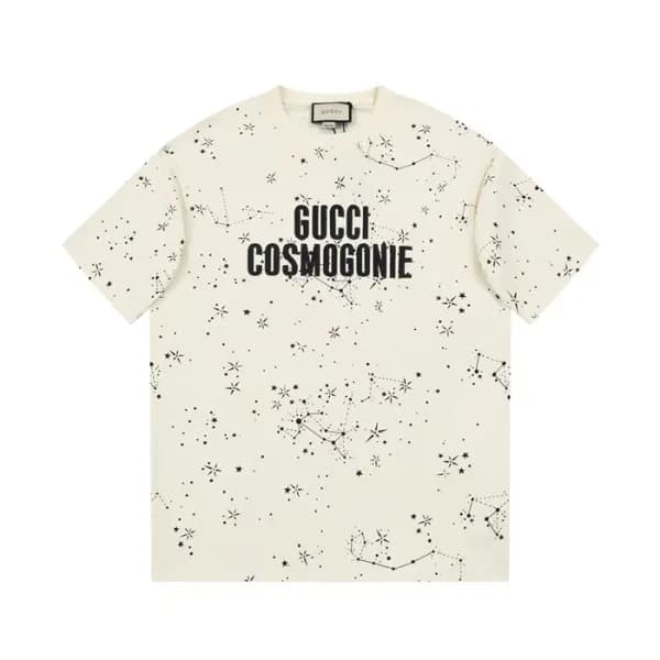 구찌 남/녀 아이보리 크루넥 반팔티 - Gucci Unisex Ivory Short sle… - 1