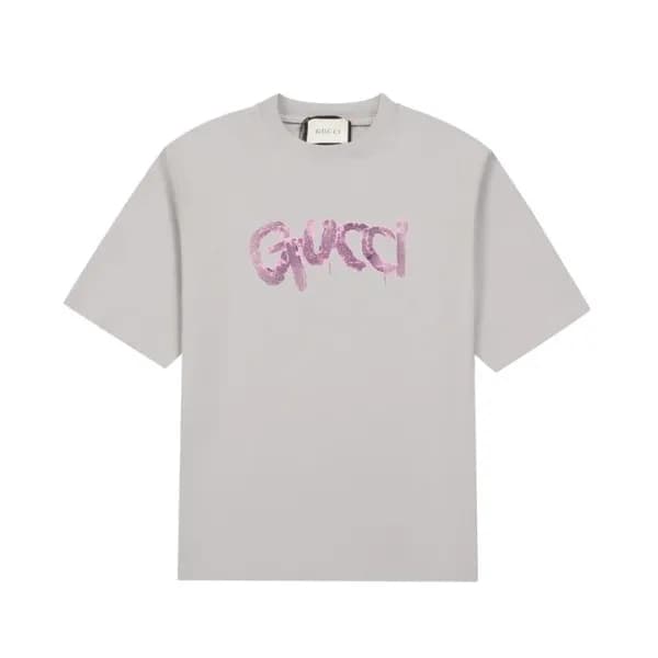 구찌 남/녀 그레이 크루넥 반팔티 - Gucci Unisex Gray Short sleev… - 1