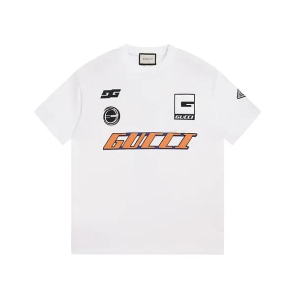 구찌 남/녀 화이트 크루넥 반팔티 - Gucci Unisex White Short slee… - 1