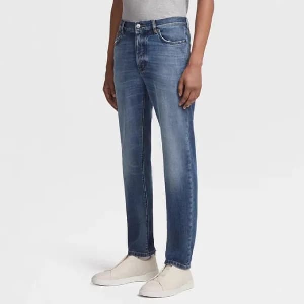 에르메네질도 제냐 남성 블루 청바지 - Ermenegildo Zegna Mens Blue… - 1
