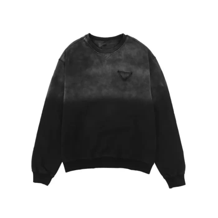 프라다 남성 크루넥 블랙 맨투맨 - Prada Mens Black Tshirts - pr8… - 1