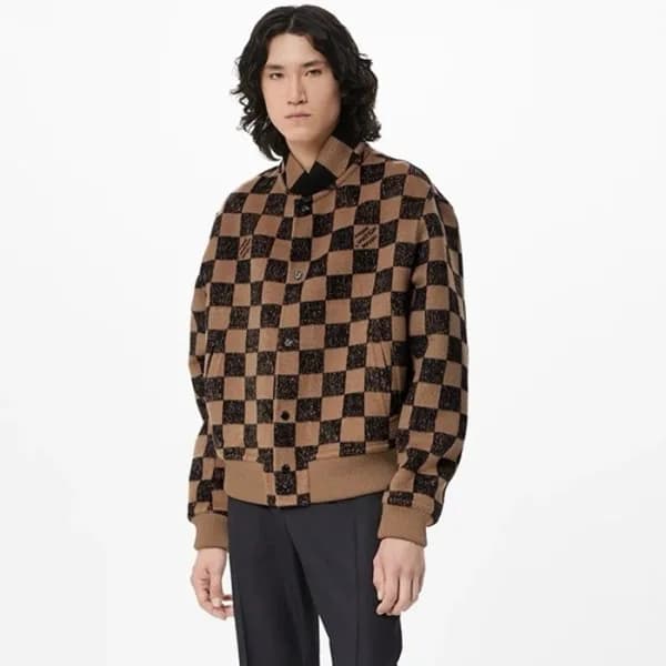 루이비통 남성 카멜 캐시미어 양면 자켓 - Louis vuitton Mens Camel J… - 1