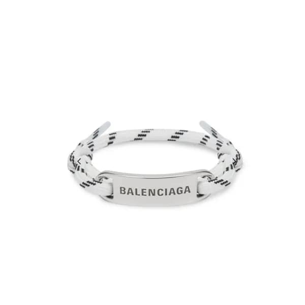발렌시아가 남성 화이트 골드 팔찌 - Balenciaga Mens White Gold Ba… - 1