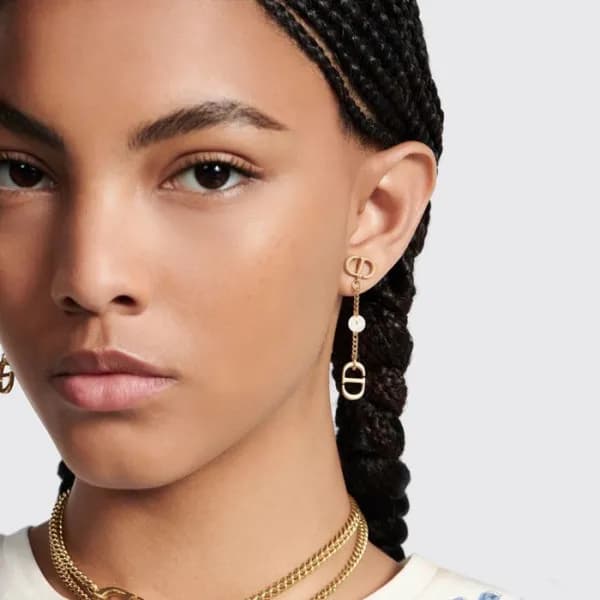 디올 여성 골드 이어링 - Dior Womens Gold Earring - acc894x - 1