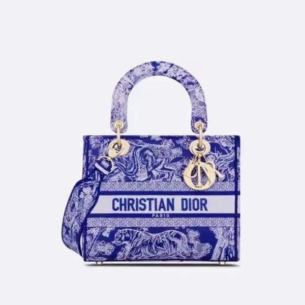 디올 여성 블루 레이디 백 - Dior Womens Blue Lady Bag - dib52… - 1