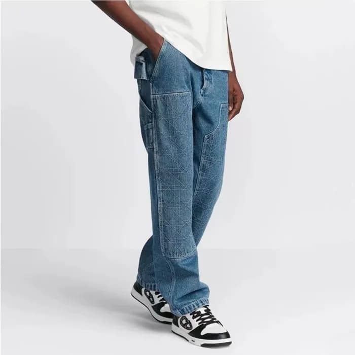 디올 남성 블루 청바지 - Dior Mens Blue Jeans - dic352x - 1