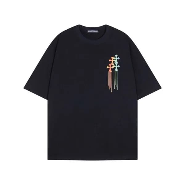 크롬하츠 남성 블랙 반팔티 - Chrom Hearts Mens Black Tshirts -… - 1