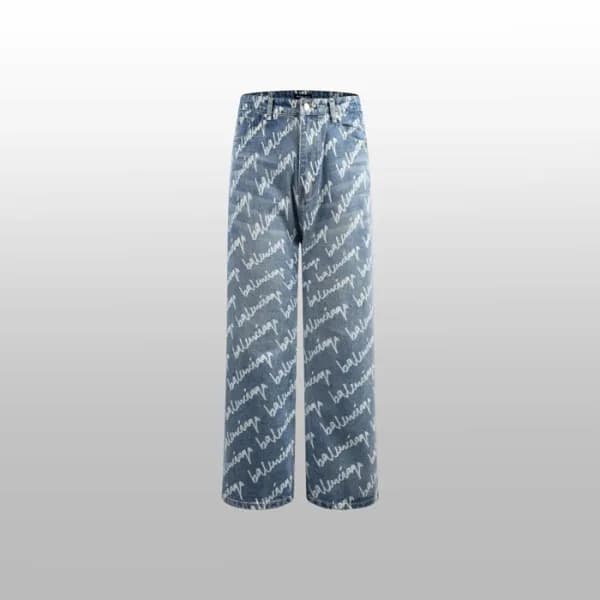 발렌시아가 남성 블루 청바지 - Balenciaga Mens Blue Jeans - bac… - 1