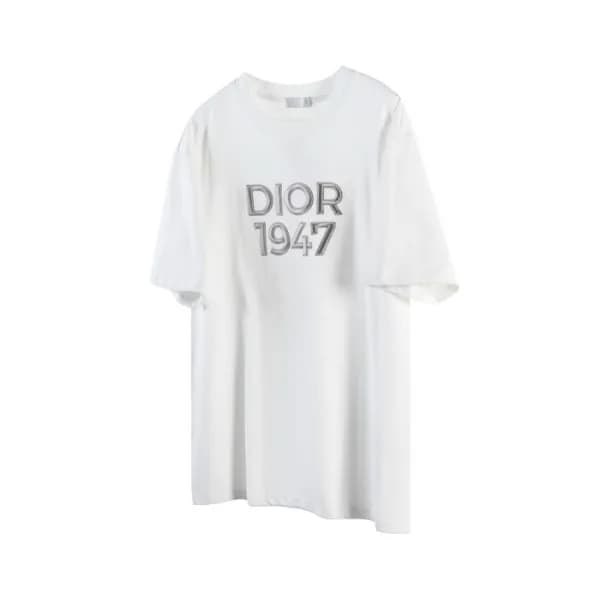 디올 남성 화이트 반팔 티셔츠 - Dior Mens White Tshirts - dic17… - 1
