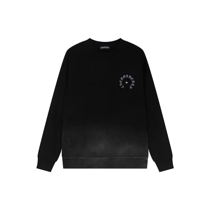크롬하츠 남성 블랙 맨투맨 - Chrome Hearts Mens Black Tshirts … - 1