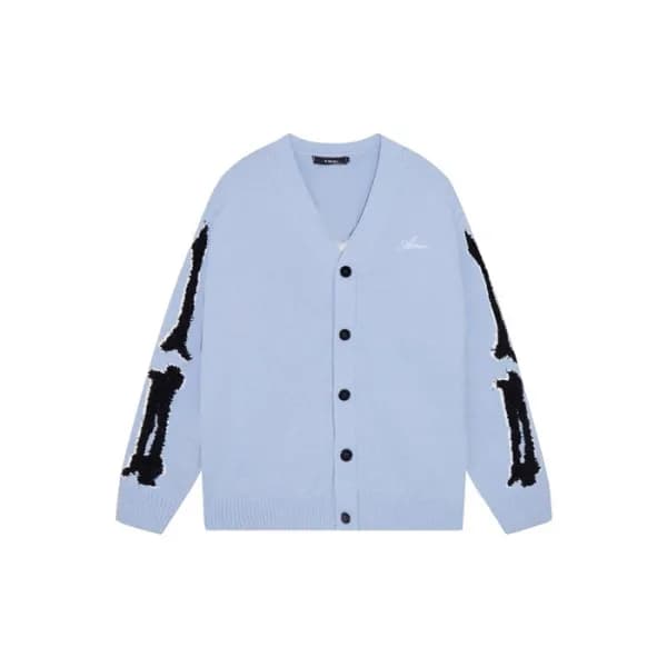 Amiri Mens V-neck Cardigan - 아미리 남성 브이넥 가디건 - amc2… - 1