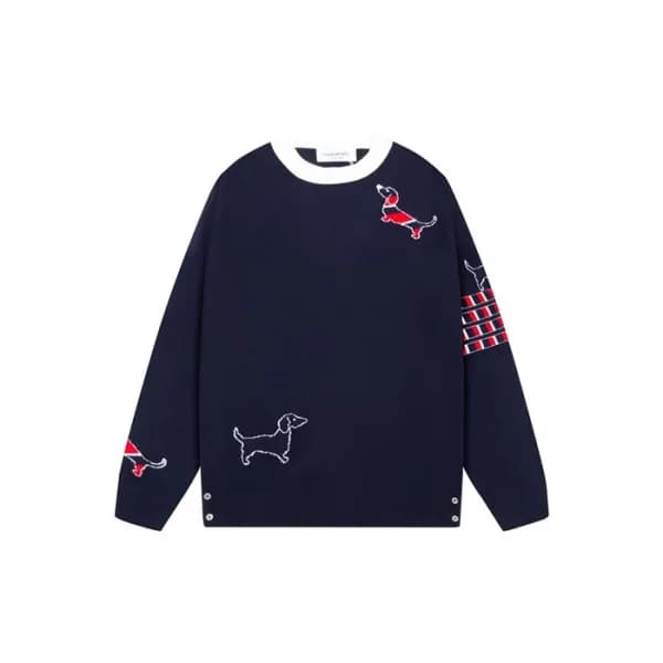 톰브라운 남성 라운드 니트 - Thom Browne Mens Round Knitwear -… - 1