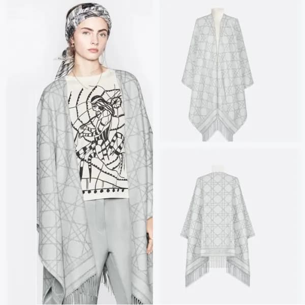 디올 여성 양면 머플러 - Dior Womens Gray Muffler - acc2422x - 1