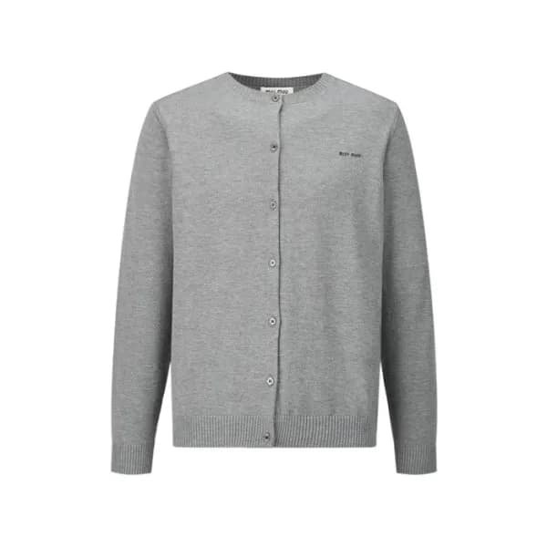 미우미우 여성 라운드 가디건 - Miumiu Womens Round Cardigan - m… - 1
